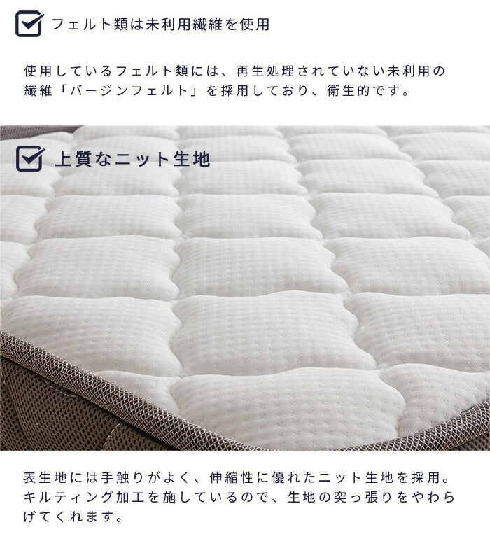 3つ折りポケットコイルマットレス シングル 厚さ10cm 薄型 三つ折り 折りたたみ 圧縮梱包 コンパクト配送 ロールマットレス(代引不可)