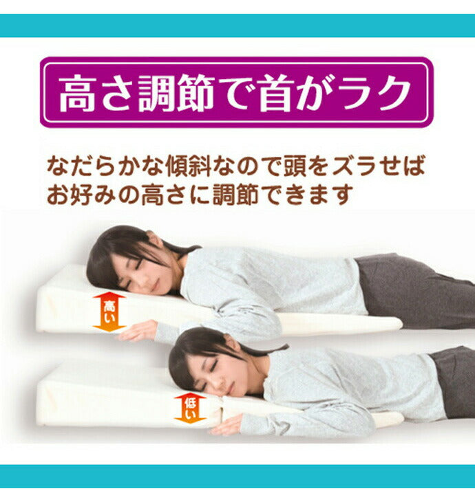 なだらか枕 55×90cm 逆流性食道炎 傾斜枕 折り畳み 低反発 三角枕 マットレス 高さ調節可能 枕 まくら マクラ プレゼント 贈り物 母の日 父の日 足枕 低反発 高反発 マット 傾斜(代引不可)