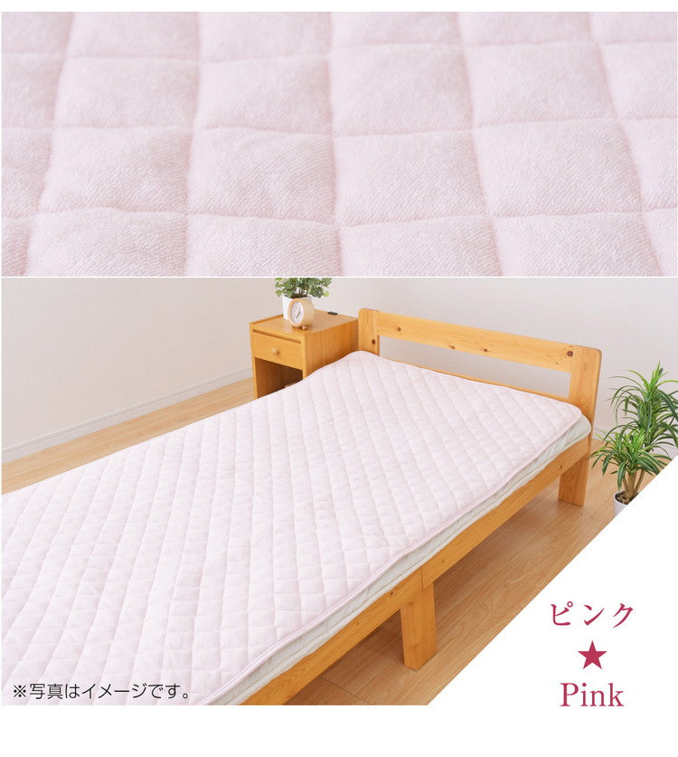 防水敷きパッド ダブル 140×205cm 洗える 綿パイル生地 防水シーツ 介護 敷きパット シーツ 子供用寝具 おねしょ キッズ寝具 ベビー用品 赤ちゃん 高齢者 介護用 清潔(代引不可)