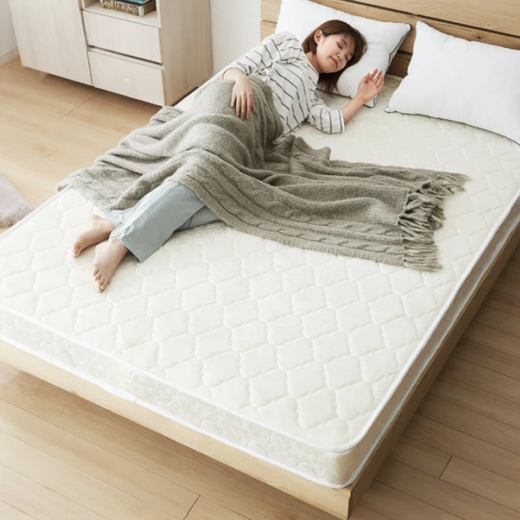 ボンネルコイル マットレス セミダブル 厚さ14cm 圧縮梱包 ホワイト 通気性 硬め ベッド ボンネルコイルロールマットレス ボンネル コイル スプリング ベッドマット マット 厚み14cm ロール梱包