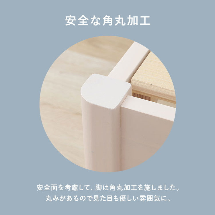 工具不要・簡単組立 すのこベッド シングル ハイタイプ 耐荷重200kg 棚なし ミドルベッド ベッドフレーム 木製 頑丈 北欧 ネジ無し シンプル おしゃれ 新生活(代引不可)