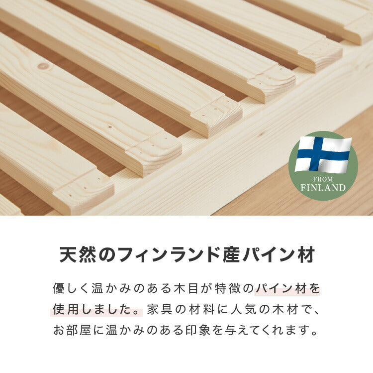 パレットベッド セミダブル 天然木パイン 簡単 組み替え 8枚セット 分割式 すのこベッド 耐荷重350kg ローベッド ベッドフレーム フロアベッド ステージベッド 床面用 おしゃれ(代引不可)