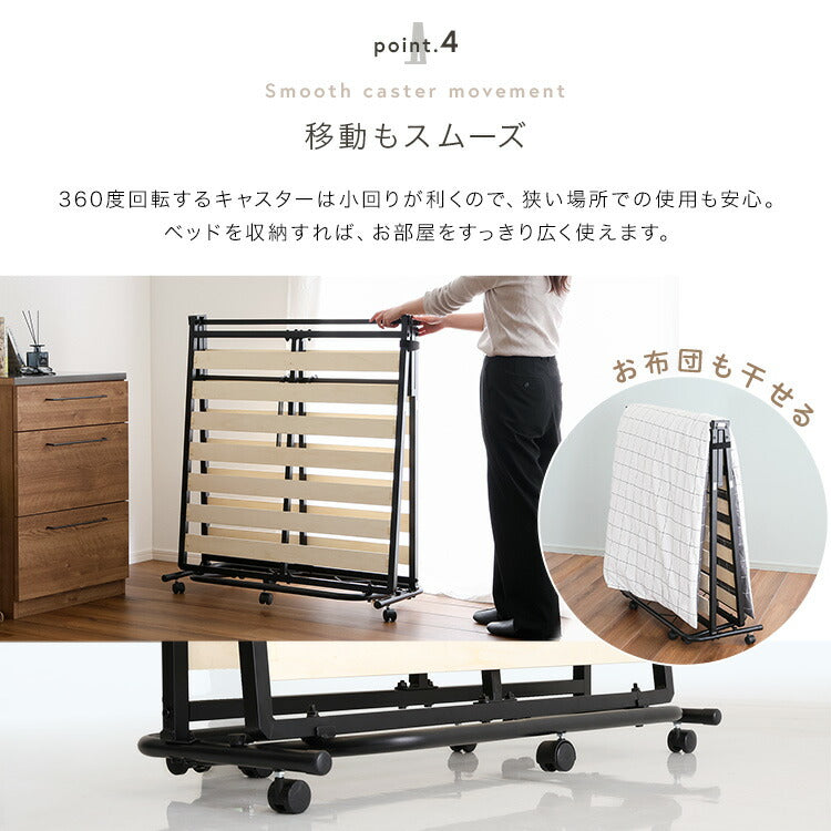 折りたたみパイプすのこベッド シングル Riven リヴェン すのこベッド 折りたたみ 折りたたみ可能 すのこ ベッド ベッドフレーム フレーム シングルサイズ(代引不可)