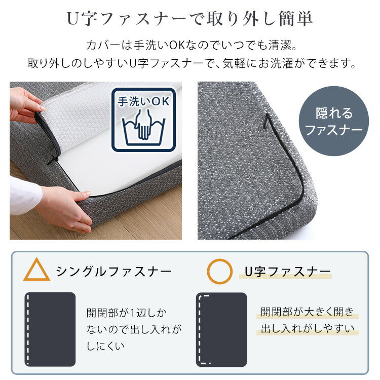 Beleza10 ベレーザ・テン 高反発プロファイルウレタンマットレス セミダブル グレー 幅120cm 奥行195cm 布団 硬め ウレタンマットレス 通気性向上 寝返り楽々 圧力分散(代引不可)