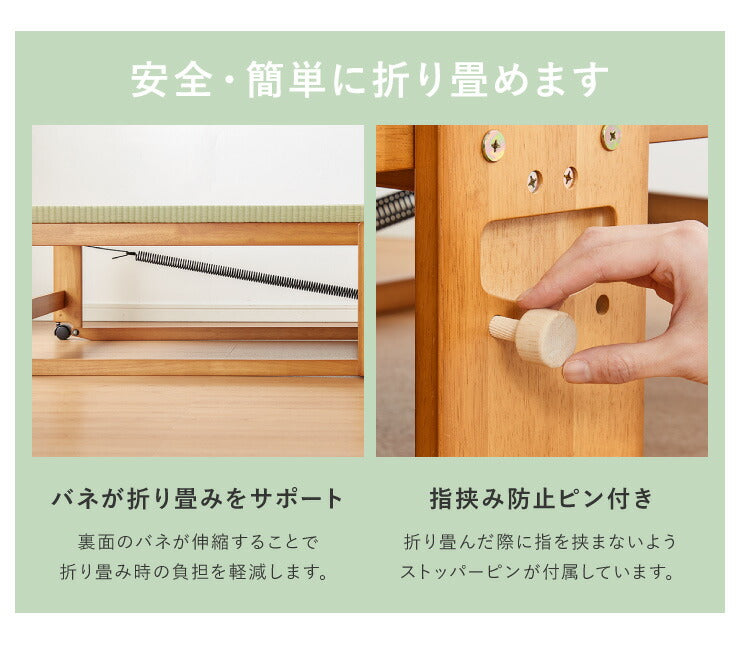 ヘッドレスベッド 日本製 折りたたみ 畳 ベッド ひのき ハイタイプ シングル 和風 木製 ヒノキ 檜 スノコ 天然木 コンパクト 省スペース キャスター付き(代引不可)