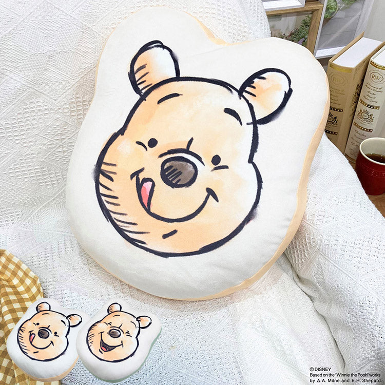 Disney ディズニー ダイカットクッション プーさん ナチュラルプー くまのプーさん クッション 抱き枕 抱きまくら 腰当て PCクッション キャラクター プレゼント ギフト(代引不可)