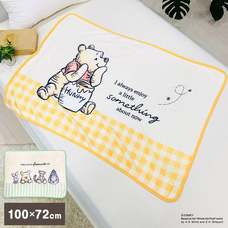Disney ディズニー ひざ掛け プーさん ナチュラルプー ブランケット フランネル ふわふわ肌触り くまのプーさん キャラクター プレゼント ギフト(代引不可)