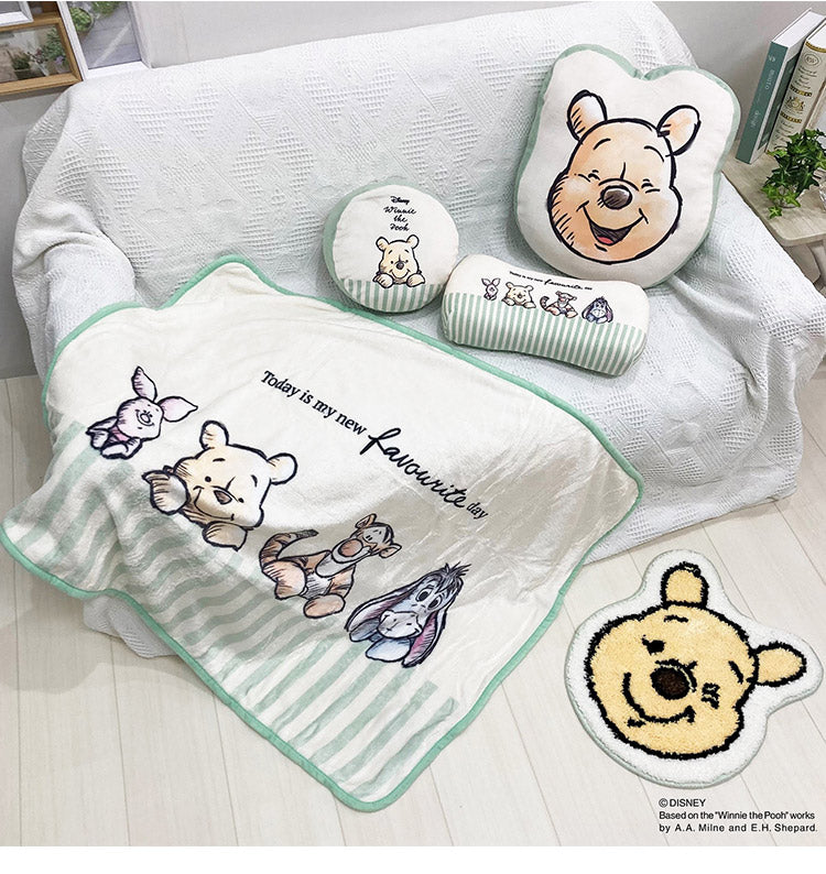 Disney ディズニー ひざ掛け プーさん ナチュラルプー ブランケット フランネル ふわふわ肌触り くまのプーさん キャラクター プレゼント ギフト(代引不可)
