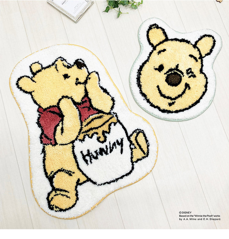 Disney ディズニー ダイカットマット ミニ 33×44cm プーさん ナチュラルプー くまのプーさん チェアパッド アクセントラグ マット キャラクター プレゼント ギフト(代引不可)