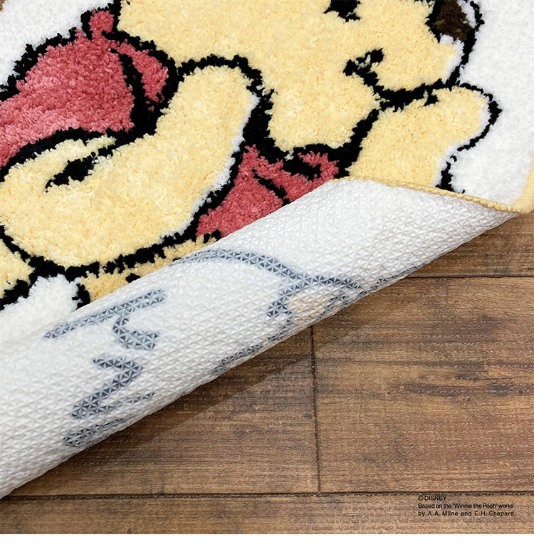 Disney ディズニー ダイカットマット ナチュラルプー ハニー 50×60cm くまのプーさん チェアパッド アクセントラグ マット キャラクター プレゼント ギフト(代引不可)