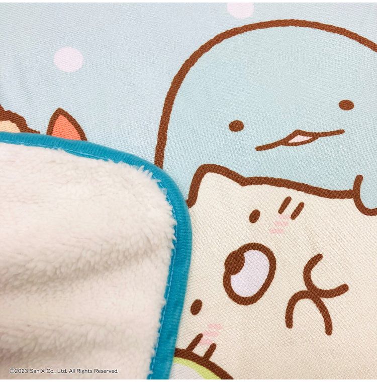 すみっコぐらし やわらかシープひざ掛け 70×100cm ブランケット 膝掛け 毛布 裏ボア 肌掛け あったか お昼寝 ケット キャラクター 可愛い かわいい(代引不可)