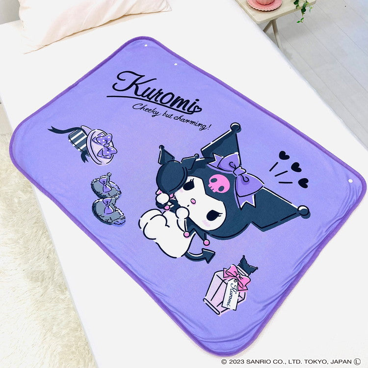 サンリオ クロミ やわらかシープひざ掛け 70×100cm ブランケット 膝掛け 毛布 裏ボア 肌掛け あったか お昼寝 ケット キャラクター 可愛い かわいい(代引不可)