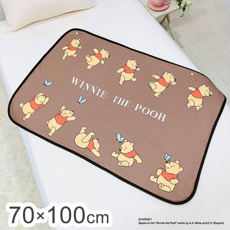 ディズニー プー やわらかシープひざ掛け 70×100cm ブランケット 膝掛け 毛布 裏ボア 肌掛け あったか お昼寝 ケット キャラクター 可愛い かわいい(代引不可)