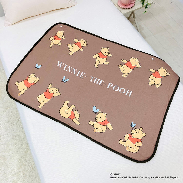 ディズニー プー やわらかシープひざ掛け 70×100cm ブランケット 膝掛け 毛布 裏ボア 肌掛け あったか お昼寝 ケット キャラクター 可愛い かわいい(代引不可)