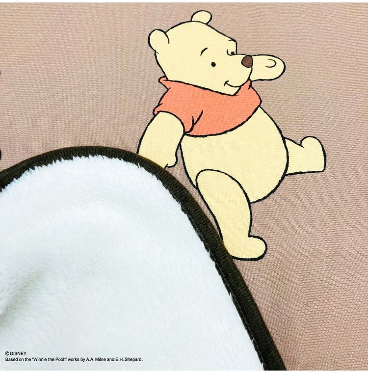 ディズニー プー やわらかシープひざ掛け 70×100cm ブランケット 膝掛け 毛布 裏ボア 肌掛け あったか お昼寝 ケット キャラクター 可愛い かわいい(代引不可)