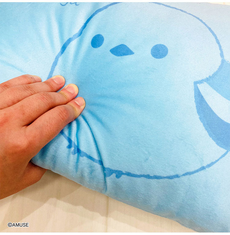 シマエナガ マスコット付きまくら 枕 ふくふくシマエナガ クッション 抱き枕 腰枕 ぬいぐるみ マスコット 北海道 しまえなが 可愛い かわいい キャラクター モリピロ(代引不可)