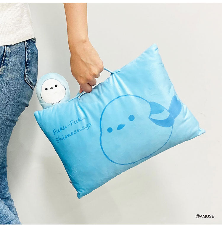 シマエナガ マスコット付きまくら 枕 ふくふくシマエナガ クッション 抱き枕 腰枕 ぬいぐるみ マスコット 北海道 しまえなが 可愛い かわいい キャラクター モリピロ(代引不可)