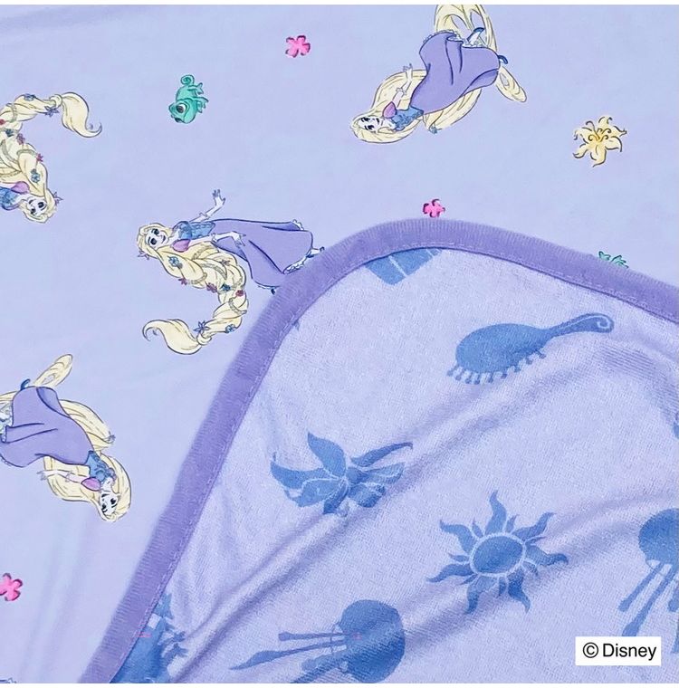 クールブランケット ラプンツェル 100×70cm リバーシブル パイル生地 接触冷感シリーズ ディズニー かわいい おしゃれ プレゼント ギフト お昼寝(代引不可)
