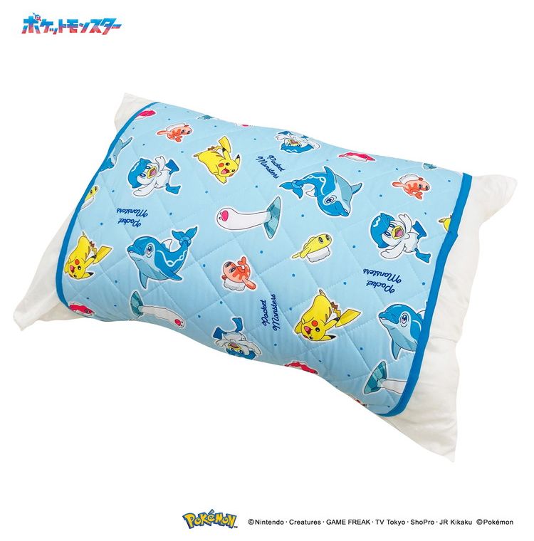 クール枕パッド ポケモン 枕にフィット 45×36cm 接触冷感シリーズ pokemon かっこいい おしゃれ プレゼント ギフト 寝具 お昼寝 ピカチュウ(代引不可)