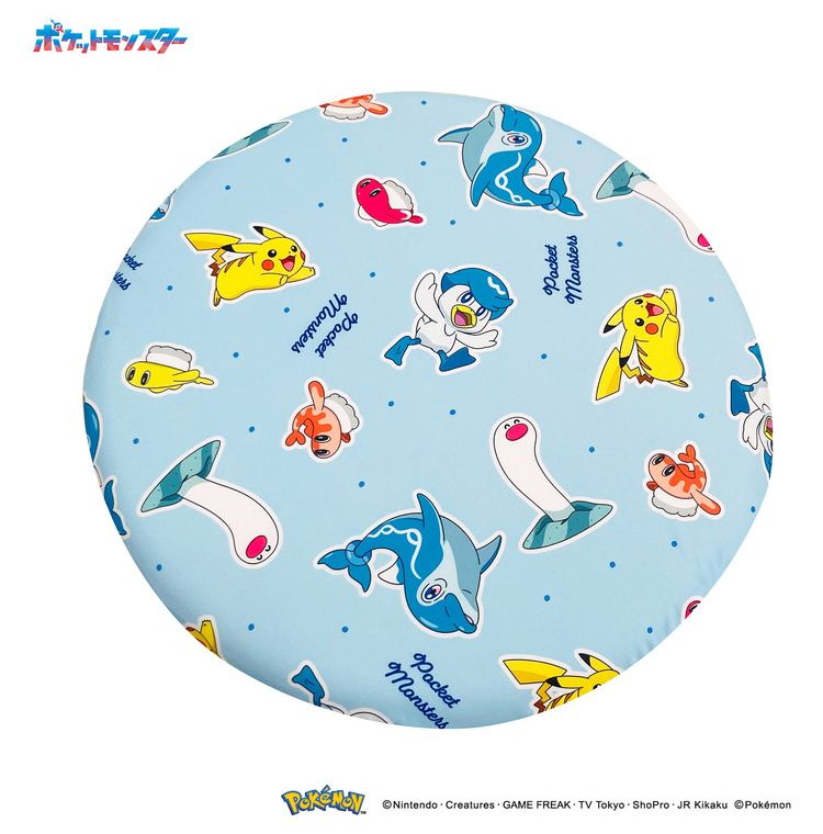 冷感シートクッション ポケモン 円形 クッション マイクロ生地 ふんわり 通年使用可 接触冷感シリーズ pokemon かっこいい おしゃれ プレゼント ギフト 座布団 ピカチュウ(代引不可)