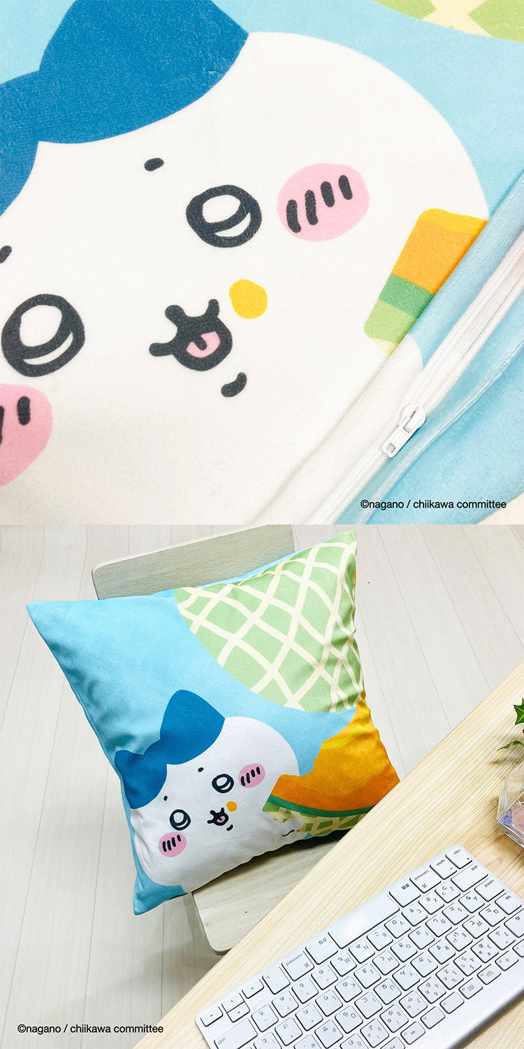 ちいかわ クッションカバー 45×45cm ちいかわ ハチワレ うさぎ モモンガ かわいい 可愛い フルーツ デザイン 果物 柄 カバー単品 プレゼント(代引不可)【メール便配送】