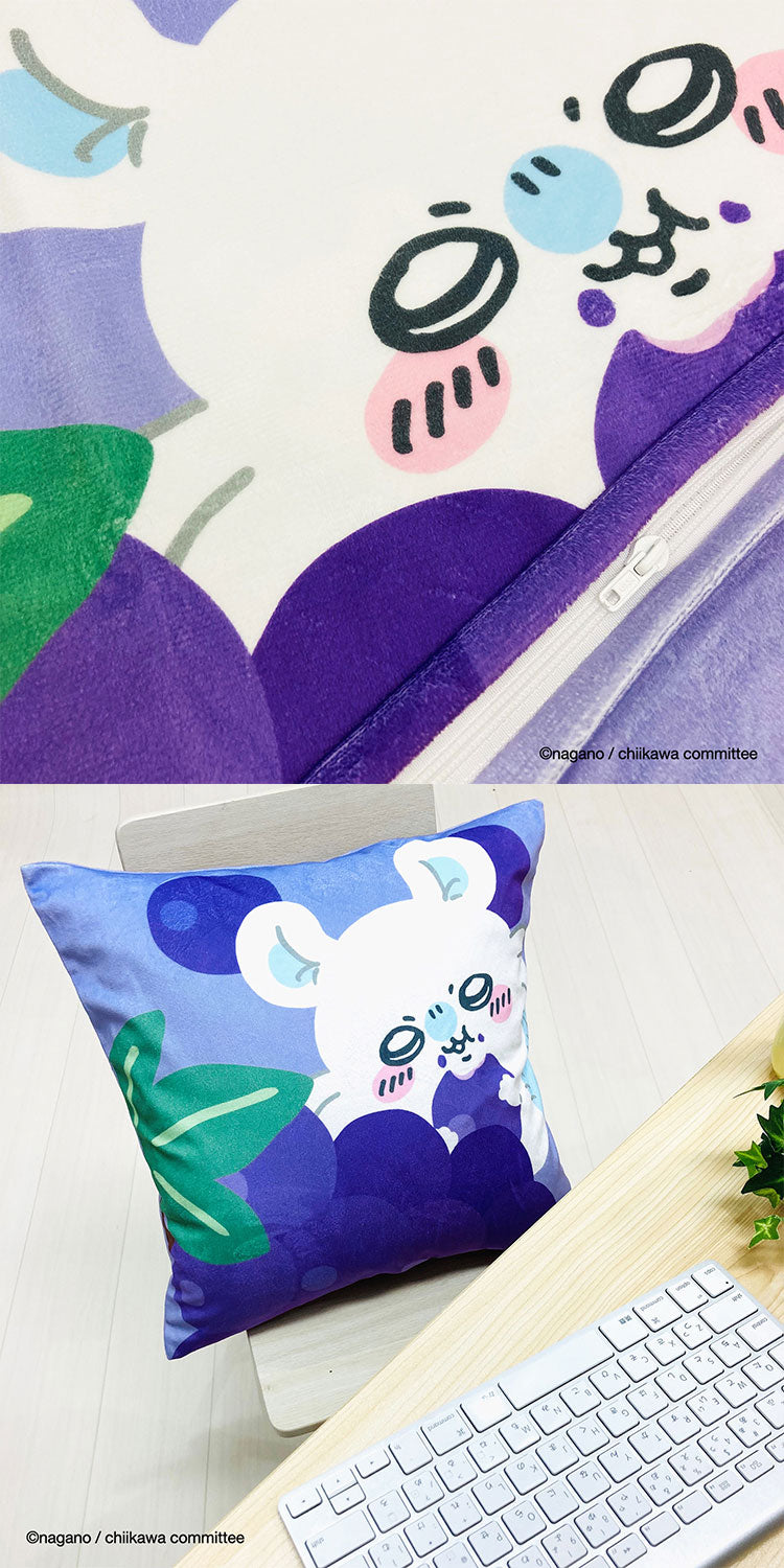 ちいかわ クッションカバー 45×45cm ちいかわ ハチワレ うさぎ モモンガ かわいい 可愛い フルーツ デザイン 果物 柄 カバー単品 プレゼント(代引不可)【メール便配送】