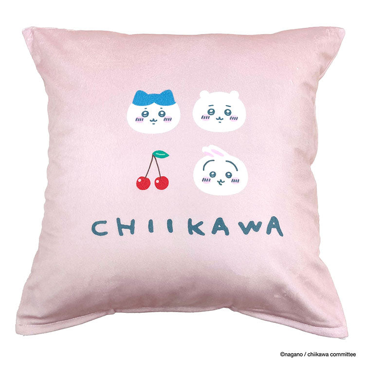 ちいかわ クッションカバー 45×45cm ちいかわ ハチワレ うさぎ モモンガ かわいい 可愛い フルーツ デザイン 果物 柄 カバー単品 プレゼント(代引不可)【メール便配送】