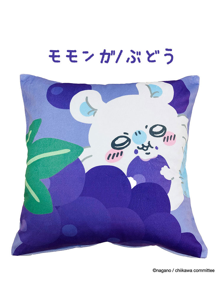 ちいかわ クッションカバー 45×45cm ちいかわ ハチワレ うさぎ モモンガ かわいい 可愛い フルーツ デザイン 果物 柄 カバー単品 プレゼント(代引不可)【メール便配送】