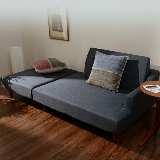 日本製 ポケットコイル入り カウチソファ SENAMI A679 ソファ ローソファー 二人掛け 2人掛け オットマン ソファ コンパクト おしゃれ 北欧 ナチュラル ソファ ソファベッド ごろ寝 くつろぎ(代引不可)