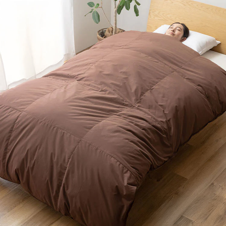 ロイヤルゴールドラベル 羽毛布団 93% 充填量1.0kg 日本製 ホワイトダックダウン シングルロング 150×210cm ダウンパワー400dp 国産 羽毛ふとん 掛け布団 羽毛 洗える 保温性 高級感 高品質