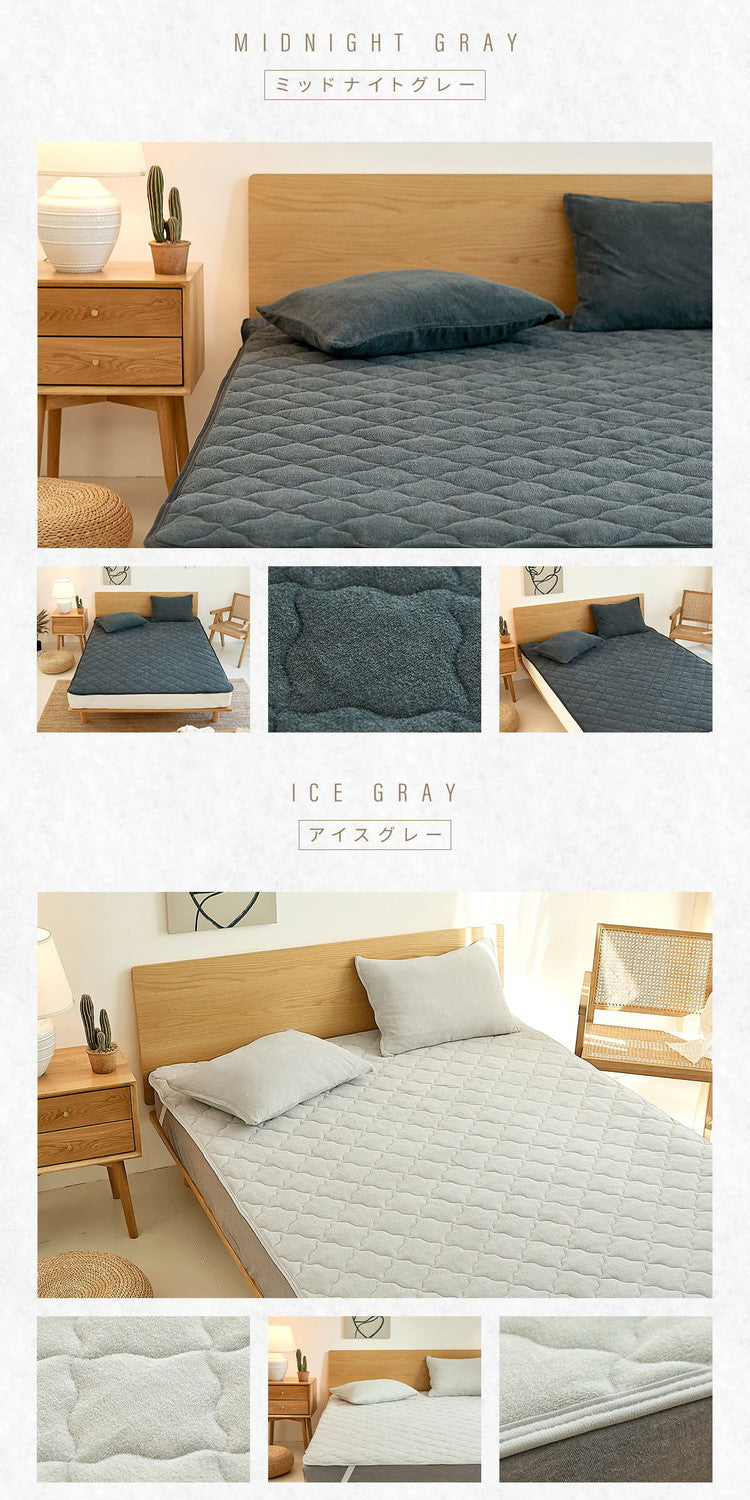 敷きパッド 綿100% ゴムなし クイーン 約160×200cm タオル地 抗菌 置くだけ ベッドパッド 敷きパット オールシーズン おしゃれ かわいい 新生活 シンプル シーツ 敷布団 マットレス(代引不可)