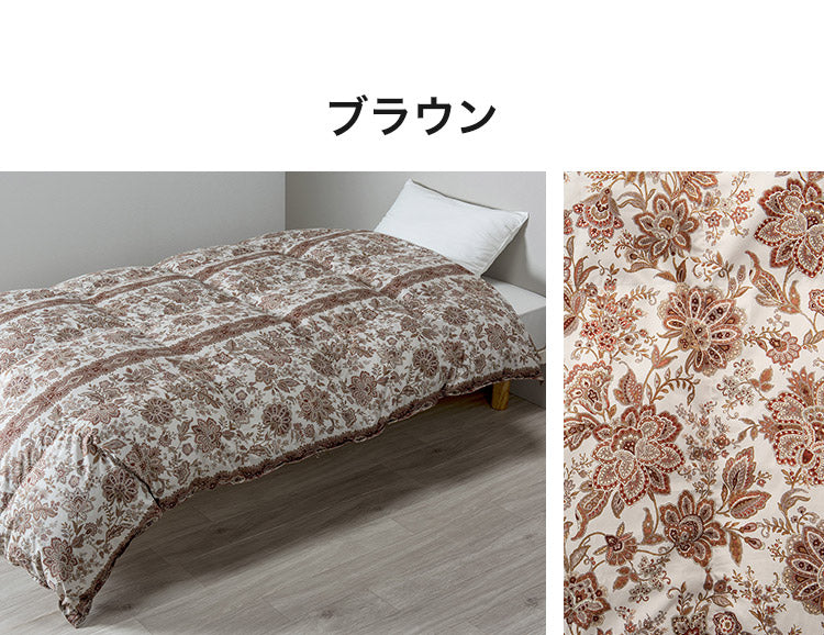 西川 nisikawa 羽毛布団 ダウン90% ホワイトグースダウン 150×210cm シングルロング SL シングル フレッシュバック ユニステークキルト 布団 掛け布団 温かい 冬用 秋冬 シンプル