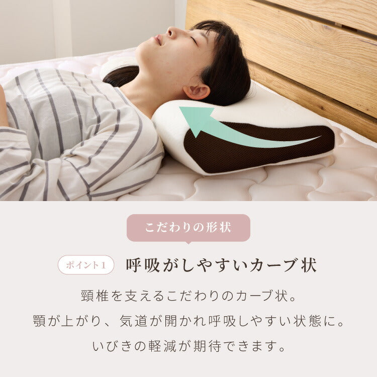 整体師が勧める頸椎安定枕 約32×54cm Neck Therapy 低反発ウレタンフォーム いびき対策 体圧分散 くぼみ設計 快眠枕 首サポート カバーが洗える 仰向け 横向き メッシュ 枕 マクラ ネックセラピー(代引不可)