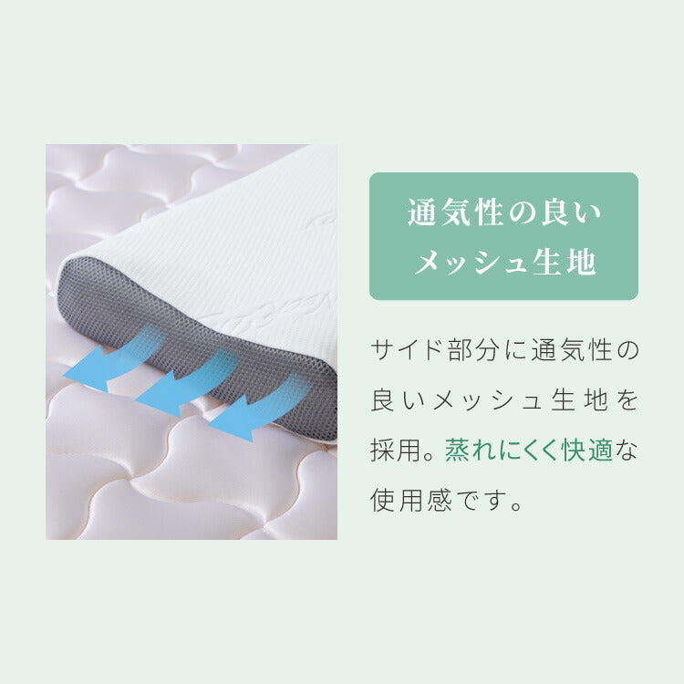 樹脂ファイバー枕 高め 約30×50cm Neck Therapy 整体師が勧める 洗える 3D枕 メッシュ構造 通気性 弾力性 洗濯 丸洗いOK まくら 快眠枕 首・肩サポート 枕 まくら ネックセラピー(代引不可)