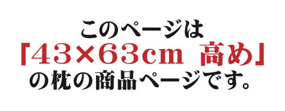 ほこりの出にくい枕 43×63cm 高め 国産 中空ポリエステル綿 洗える 手洗い 枕 まくら マクラ 寝具 睡眠 肩こり 首こり 寝返り 横向き 仰向け うつ伏せ 昼寝 日本製 人気(代引不可)