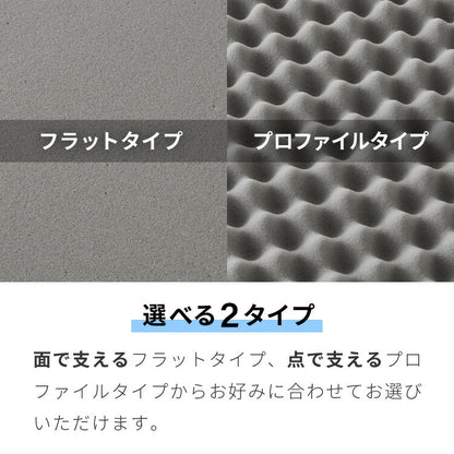 高反発 マットレス 三つ折り シングル 洗える 190N 高密度 厚さ4cm 選べる プロファイル フラット ウレタン ウレタンマットレス 昼寝マット ごろ寝マット 敷き布団 マットレストッパー トッパー