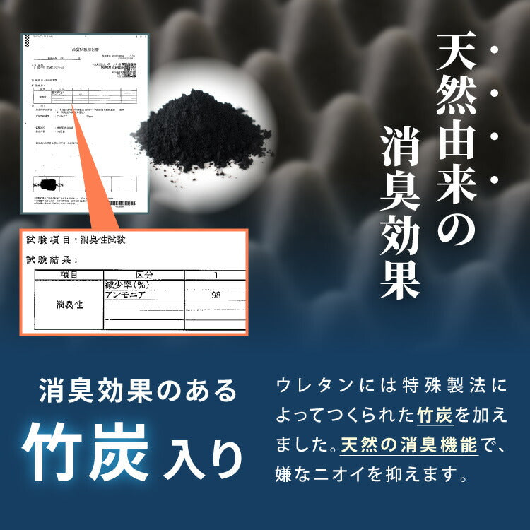 マットレス 高反発 ダブル 3つ折り 厚さ10cm 炭入り リバーシブル 体圧分散 通気 高反発マットレス 三つ折り 190N 敷布団 高密度 25D 硬め 折りたたみマットレス ベッドマットレス 高反発ウレタン メッシュ生地 洗えるカバー