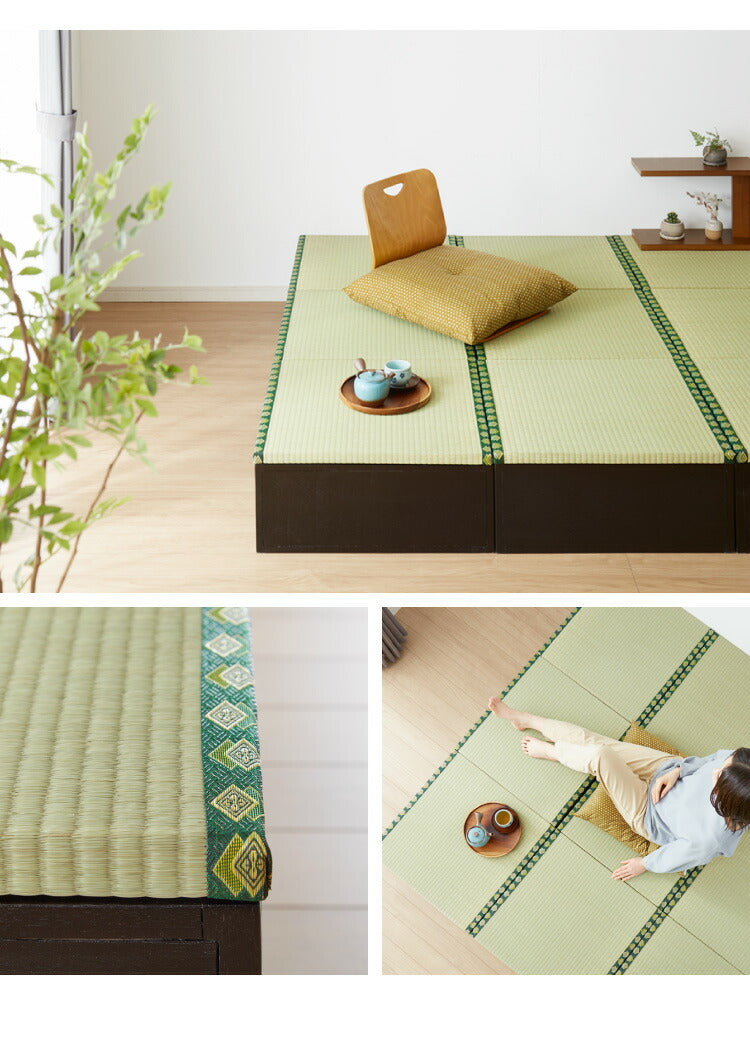 ユニット畳 収納ボックス 幅60 天然い草 完成品 半畳 1個 畳ベンチ 畳ユニット システム畳 畳ベッド 掘りごたつ たたみ タタミ 収納スツール 和風 和モダン(代引不可)