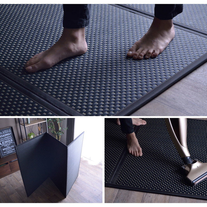 ユニット畳 日本製 い草 フレア マットレス 120×210cm セミシングル 吸着シートセット 抗菌防臭 吸放湿性 防音 井草 イグサ 国産 軽量 こたつ ぴったり 滑り止めシート(代引不可)