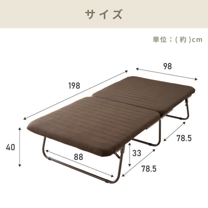 完成品でお届け 折りたたみベッド シングル 折りたたみ 収納可能 コンパクト ベッド 簡易ベッド 折り畳みベッド 一人暮らし 在宅介護 シングルベッド ベッド シングルサイズ サブベッド(代引不可)