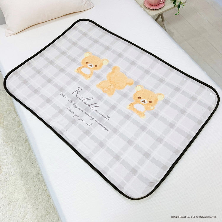 リラックマ やわらかシープひざ掛け 70×100cm ブランケット 膝掛け 毛布 裏ボア 肌掛け あったか お昼寝 ケット キャラクター 可愛い かわいい(代引不可)