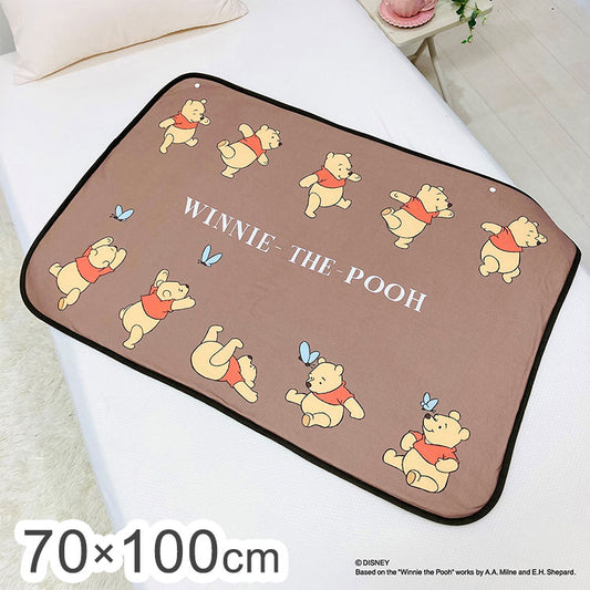 ディズニー プー やわらかシープひざ掛け 70×100cm ブランケット 膝掛け 毛布 裏ボア 肌掛け あったか お昼寝 ケット キャラクター 可愛い かわいい(代引不可)