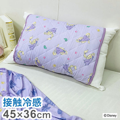 クール枕パッド ラプンツェル 枕にフィット 45×36cm 接触冷感シリーズ ディズニー かわいい おしゃれ プレゼント ギフト 寝具 お昼寝(代引不可)