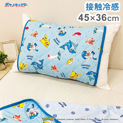 クール枕パッド ポケモン 枕にフィット 45×36cm 接触冷感シリーズ pokemon かっこいい おしゃれ プレゼント ギフト 寝具 お昼寝 ピカチュウ(代引不可)