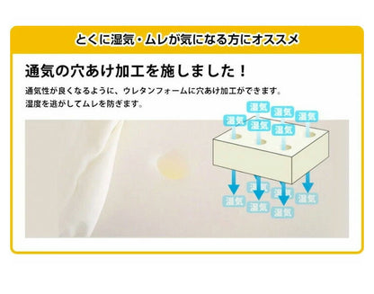 日本製 メディカルスリーパー ネオブリーズ シングル 三つ折り マットレス 穴あき 穴あけ 透湿 調湿 むれ ムレ防止 高反発 かため 高密度 へたりにくい 夏用 体圧分散 シングルマットレス トッパー(代引不可)