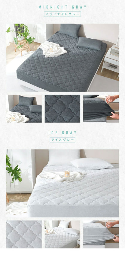 2枚set さらさらレーヨンパイル 一体型ボックスシーツ シングル ほんのり涼しい 敷きパッド さらさら レーヨン パイル タオル地 抗菌 ベッドパッド 寝具 さっぱり ベッドシーツ 冷感 ボックスシーツ(代引不可)